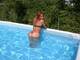 particolare del culetto in piscina